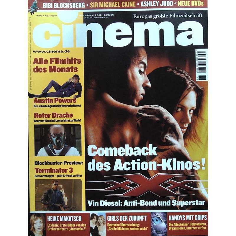 CINEMA 11/02 November 2002 - Action mit Vin Diesel