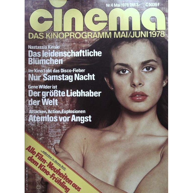 CINEMA 4/78 Mai 1978 - Nastassia Kinski