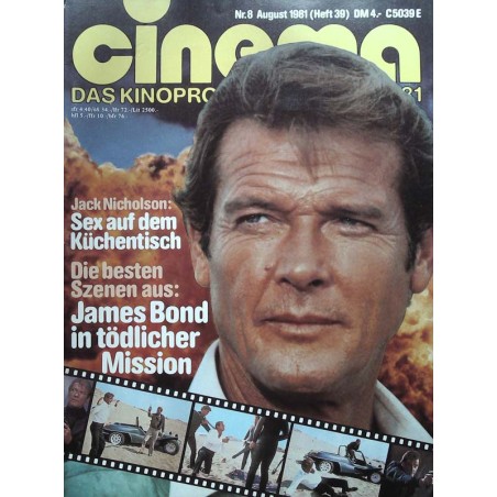 CINEMA 8/81 August 1981 - Szenen aus James Bond