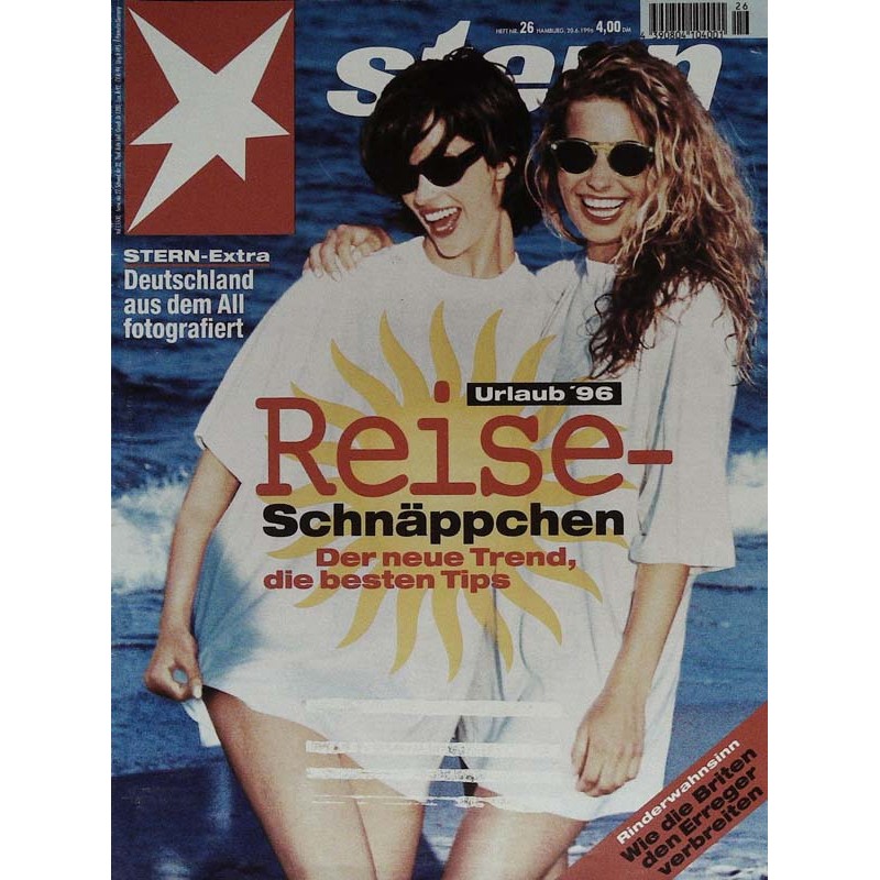stern Heft Nr.26 / 20 Juni 1996 - Reise Schnäppchen