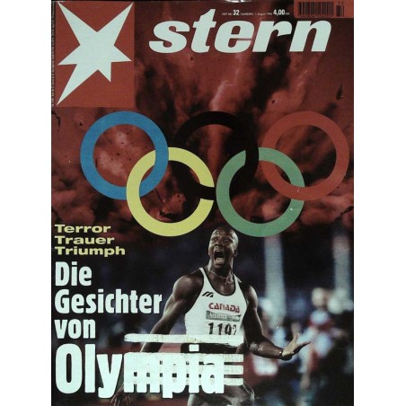 stern Heft Nr.32 / 1 August 1996 - Die Gesichter von Olympia
