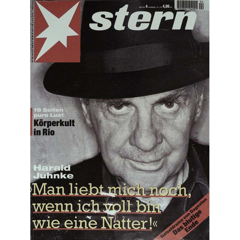 stern Heft Nr.4 / 18 Januar 1996 - Harald Juhnke