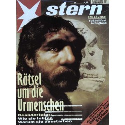 stern Heft Nr.24 / 5 Juni 1996 - Rätsel um die Urmenschen