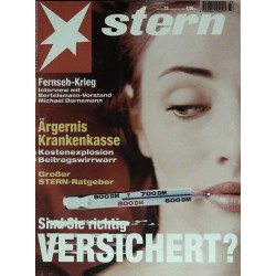 stern Heft Nr.33 / 8 August 1996 - Sind Sie richtig Versichert?