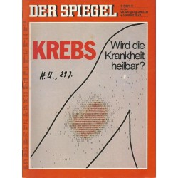 Der Spiegel Nr.41 / 2 Oktober 1972 - Krebs