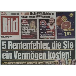 Bild Zeitung Samstag, 14 Februar 2026 - 5 Rentenfehler