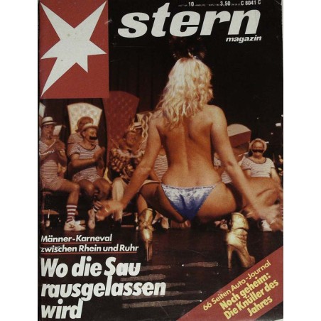 stern Heft Nr.10 / 1 März 1984 - Männer Karneval