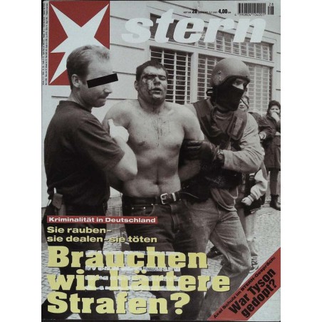 stern Heft Nr.28 / 3 Juli 1997 - Kriminalität in Deutschland