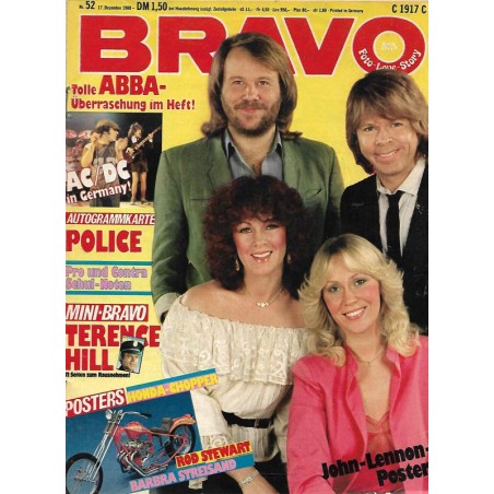 BRAVO Nr.52 / 17 Dezebmer 1980 - ABBA Überraschung