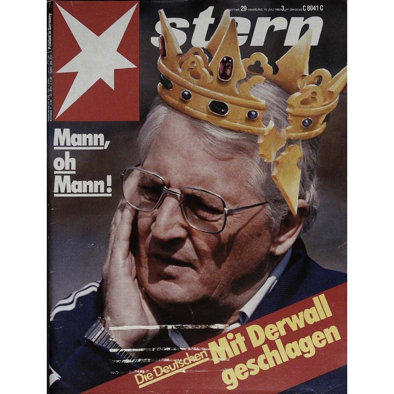 stern Heft Nr.29 / 15 Juli 1982 - Mann, oh Mann!