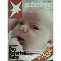 stern Heft Nr.32 / 3 August 1978 - Das Retorten-Baby