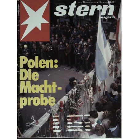 stern Heft Nr.36 / 28 August 1980 - Polen, die Machtprobe
