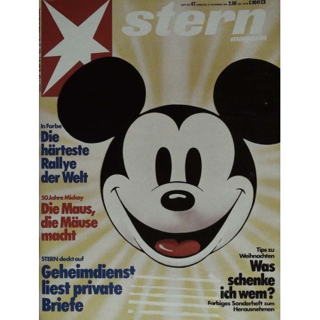stern Heft Nr.47 / 16 November 1978 - 50 Jahre Mickey