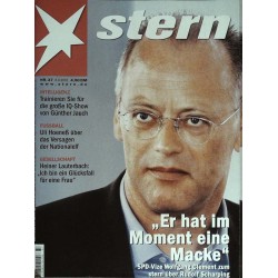 stern Heft Nr.37 / 6 September 2001 - Rudolf Scharping