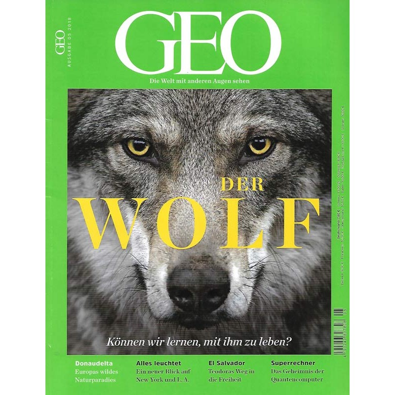 Geo Nr. 5 / Mai 2018 - Der Wolf