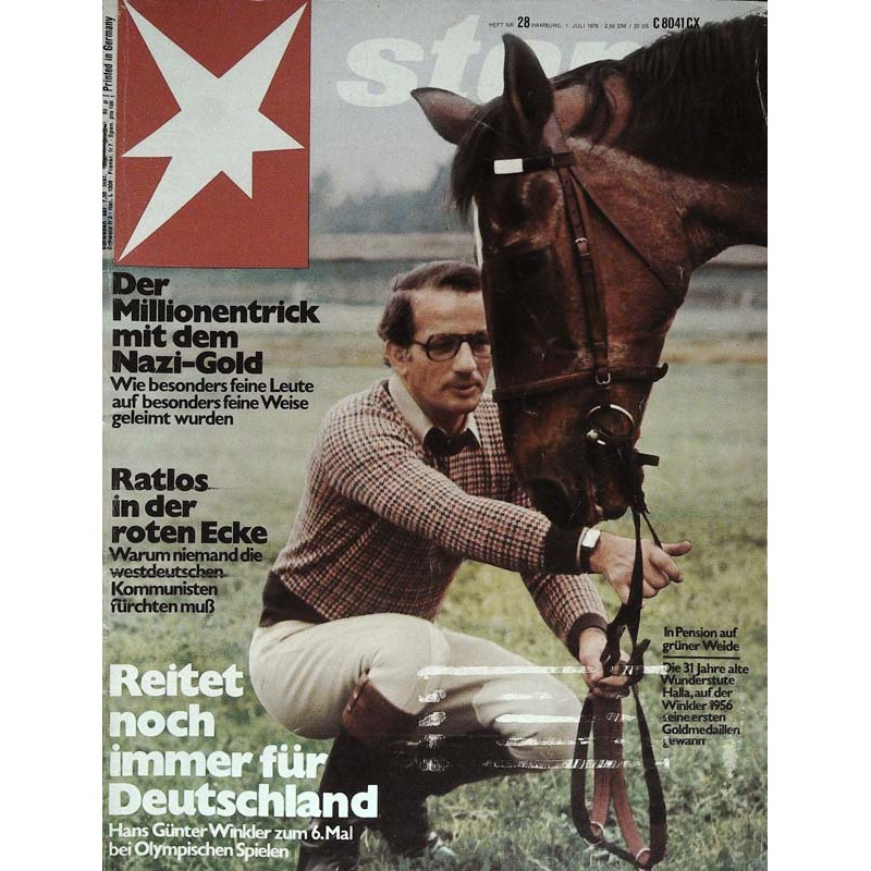 stern Heft Nr.28 / 1 Juli 1976 - Hans Günter Winkler