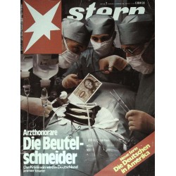 stern Heft Nr.7 / 5 Februar 1976 - Arzthonorare