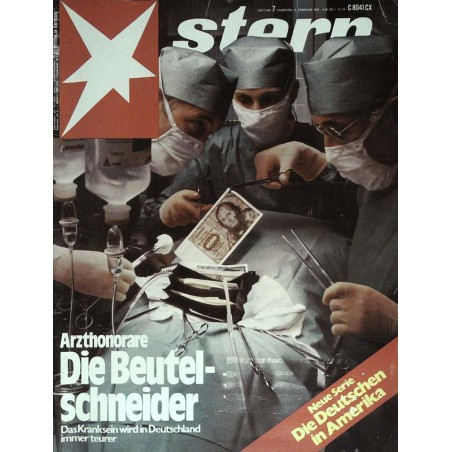 stern Heft Nr.7 / 5 Februar 1976 - Arzthonorare