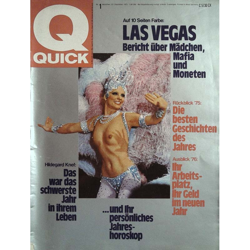 Quick Heft Nr.11 / 23 Dezember 1975 - Las Vegas
