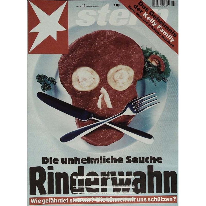 stern Heft Nr.14 / 28 März 1996 - Seuche Rinderwahn