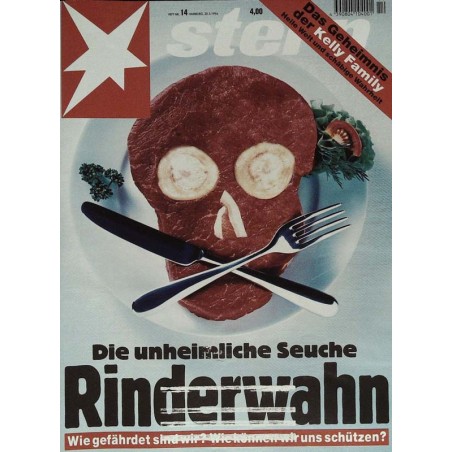 stern Heft Nr.14 / 28 März 1996 - Seuche Rinderwahn
