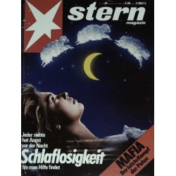stern Heft Nr.44 / 23 Oktober 1986 - Schlaflosigkeit