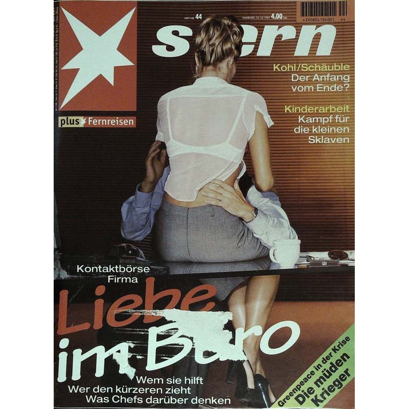 stern Heft Nr.44 / 23 Oktober 1997 - Liebe im Büro