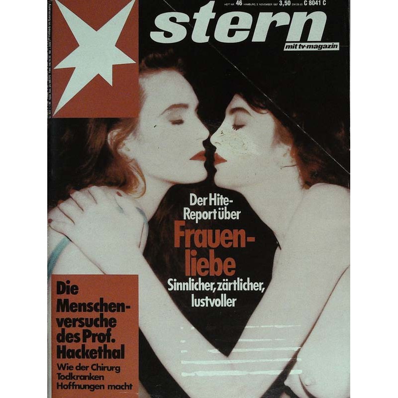 stern Heft Nr.46 / 5 November 1987 - Frauenliebe