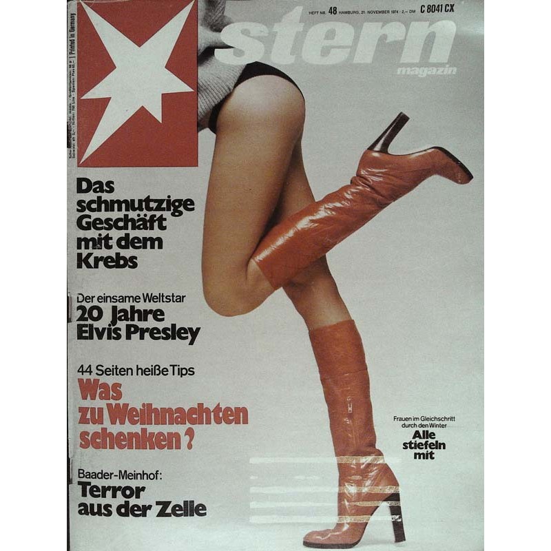 stern Heft Nr.48 / 21 November 1974 - Frauen im Gleichschritt