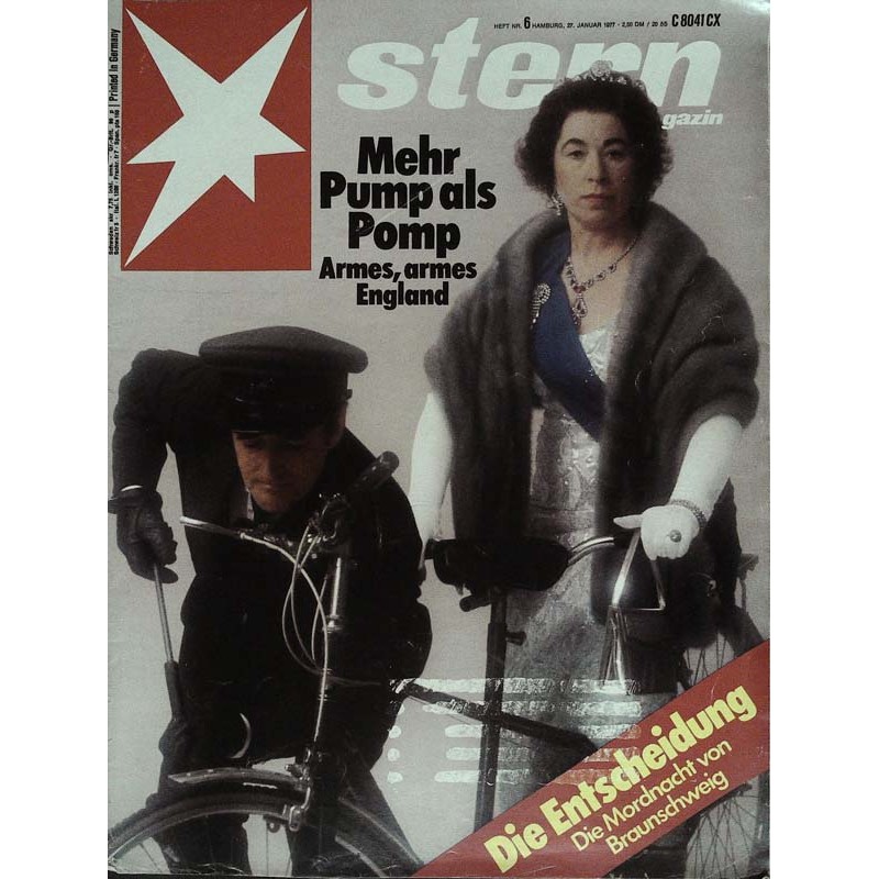 stern Heft Nr.6 / 27 Januar 1977 - Mehr Pump als Pomp
