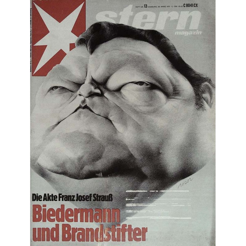 stern Heft Nr.13 / 20 März 1975 - Biedermann und Brandstifter