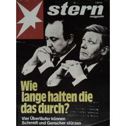 stern Heft Nr.42 / 7 Oktober 1976 - Schmidt und Genscher