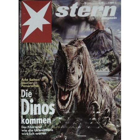 stern Heft Nr.36 / 2 September 1993 - Die Dinos kommen