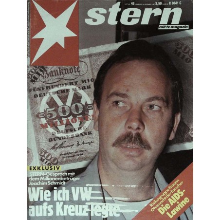 stern Heft Nr.48 / 19 November 1987 - Joachim Schmidt
