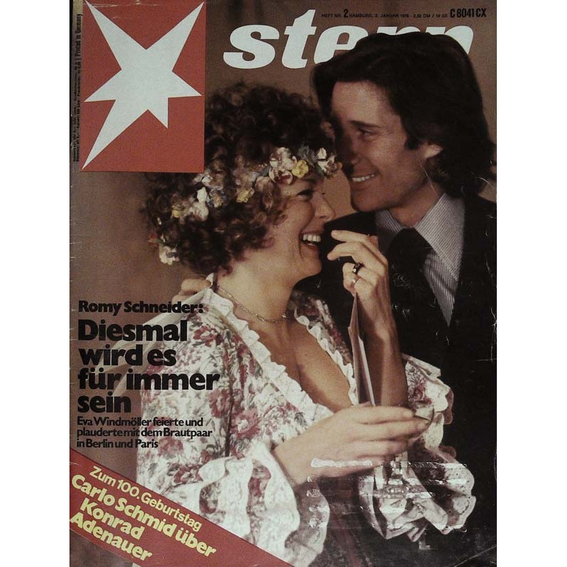 stern Heft Nr.2 / 2 Januar 1976 - Romy Schneider