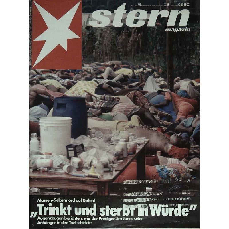 stern Heft Nr.49 / 30 November 1978 - Massen Selbstmord