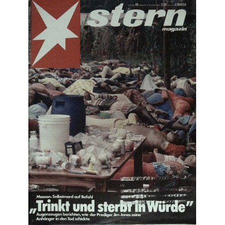 stern Heft Nr.49 / 30 November 1978 - Massen Selbstmord