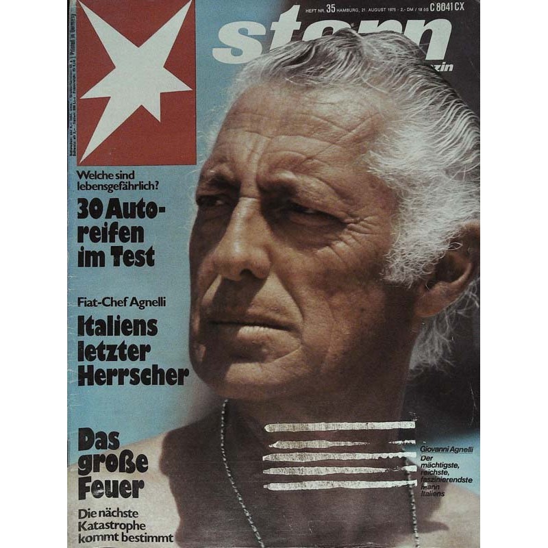 stern Heft Nr.35 / 21 August 1975 - Giovanni Agnelli