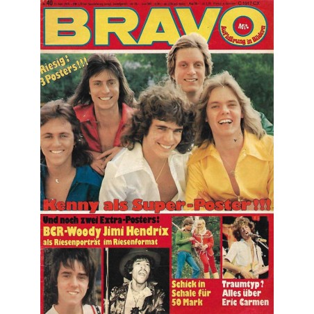 BRAVO Nr.40 / 23 September 1976 - Kenny Super Poster