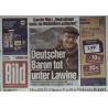 Bild Zeitung Samstag, 21 Februar 2026 - Deutscher Baron tot