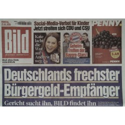 Bild Zeitung Montag, 23 Februar 2026 - Frechster Bürgergeld Empfänger