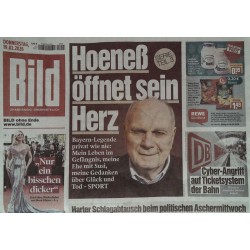 Bild Zeitung Donnerstag, 19 Februar 2026 - Hoeneß öffnet sein Herz