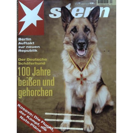 stern Heft Nr.17 / 22 April 1999 - Der Deutsche Schäferhund