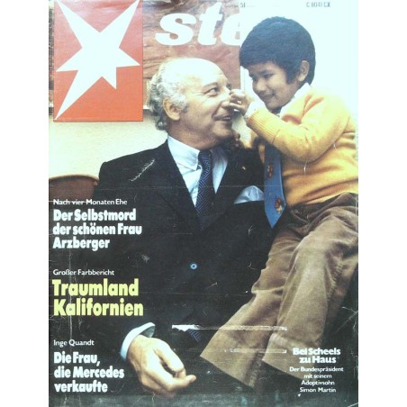 stern Heft Nr.51 / 12 Dezember 1974 - Bei Scheels zu Haus