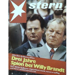 stern Heft Nr.19 / 2 Mai 1974 - Alles über die Bonner Affäre