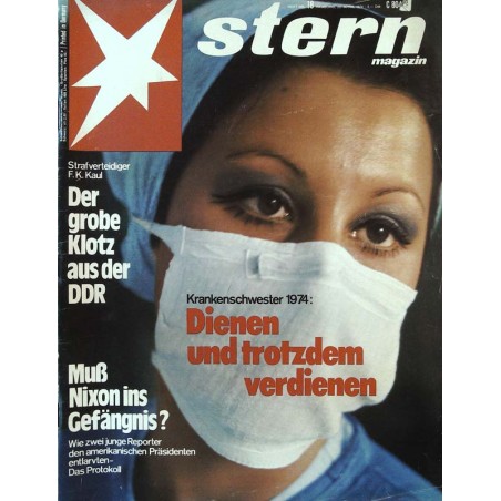 stern Heft Nr.18 / 25 April 1974 - Krankenschwester