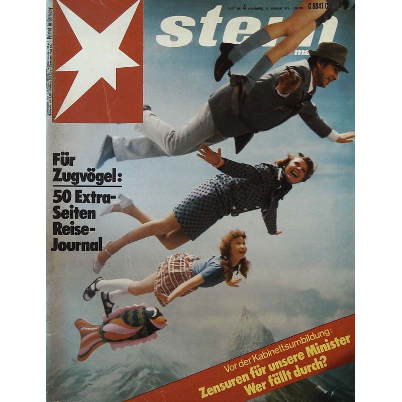 stern Heft Nr.4 / 17 Januar 1974 - Für Zugvögel