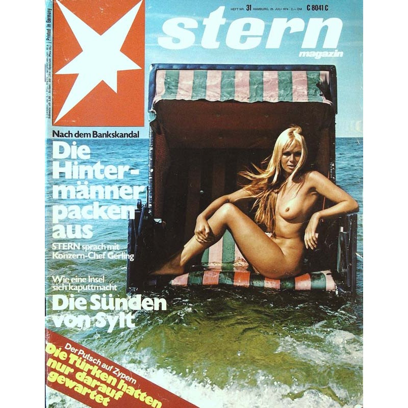 stern Heft Nr.31 / 25 Juli 1974 - Die Sünden von Sylt