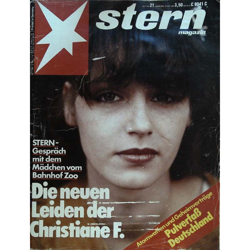 stern Heft Nr.21 / 15 Mai 1985 - Die neuen Leiden der Christiana F.