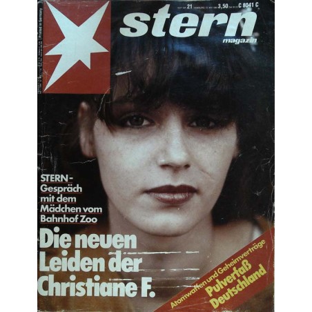 stern Heft Nr.21 / 15 Mai 1985 - Die neuen Leiden der Christiana F.